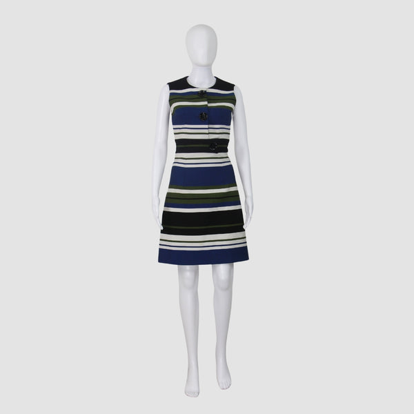 Karen Millen Multicolor Printed Sleeveless Mini Dress