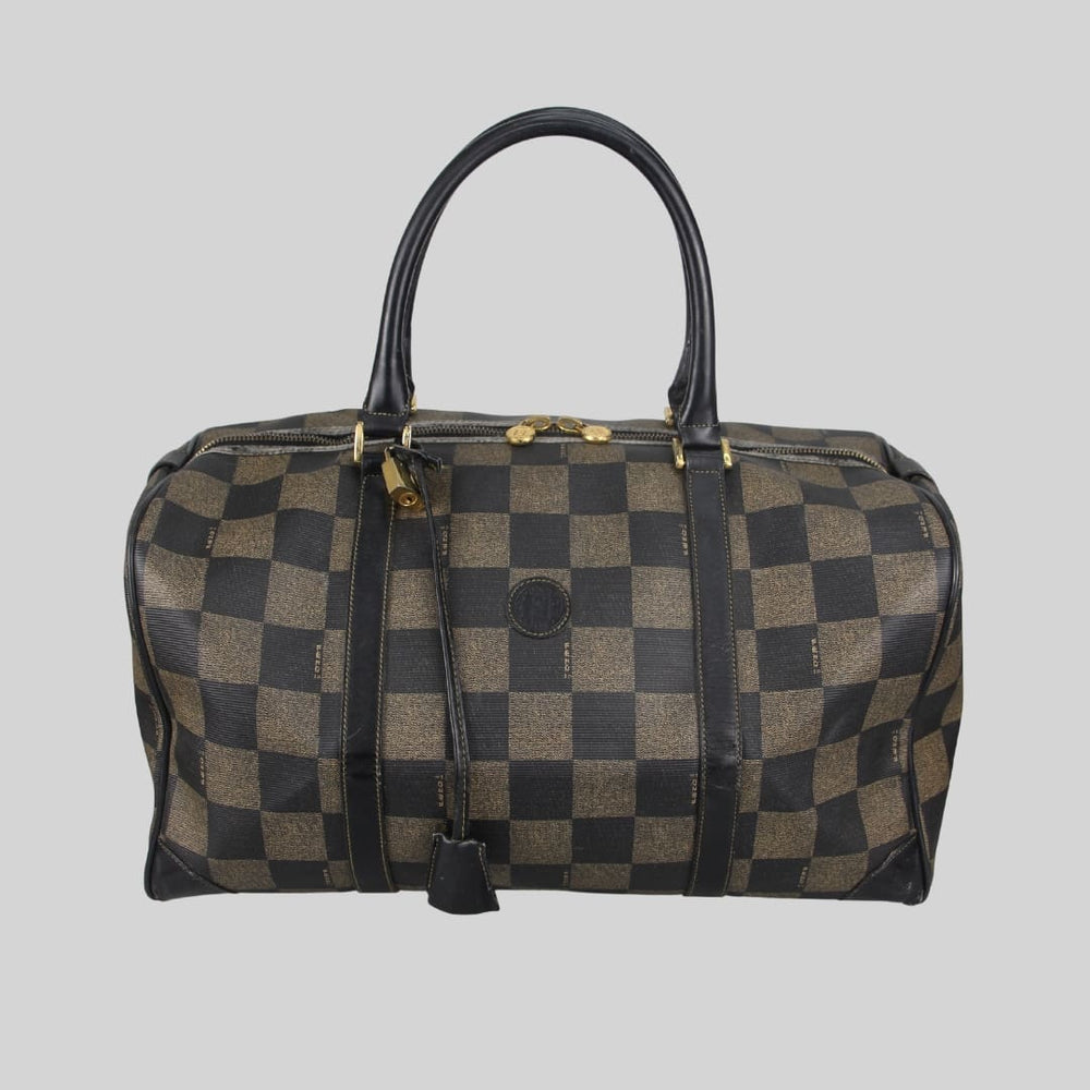 Pequin Check Boston Bag