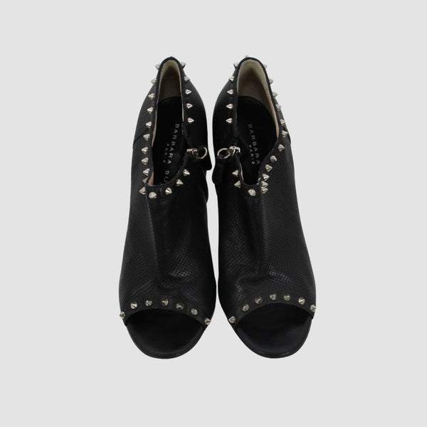 Leather Bonnie Peep Toe Pumps