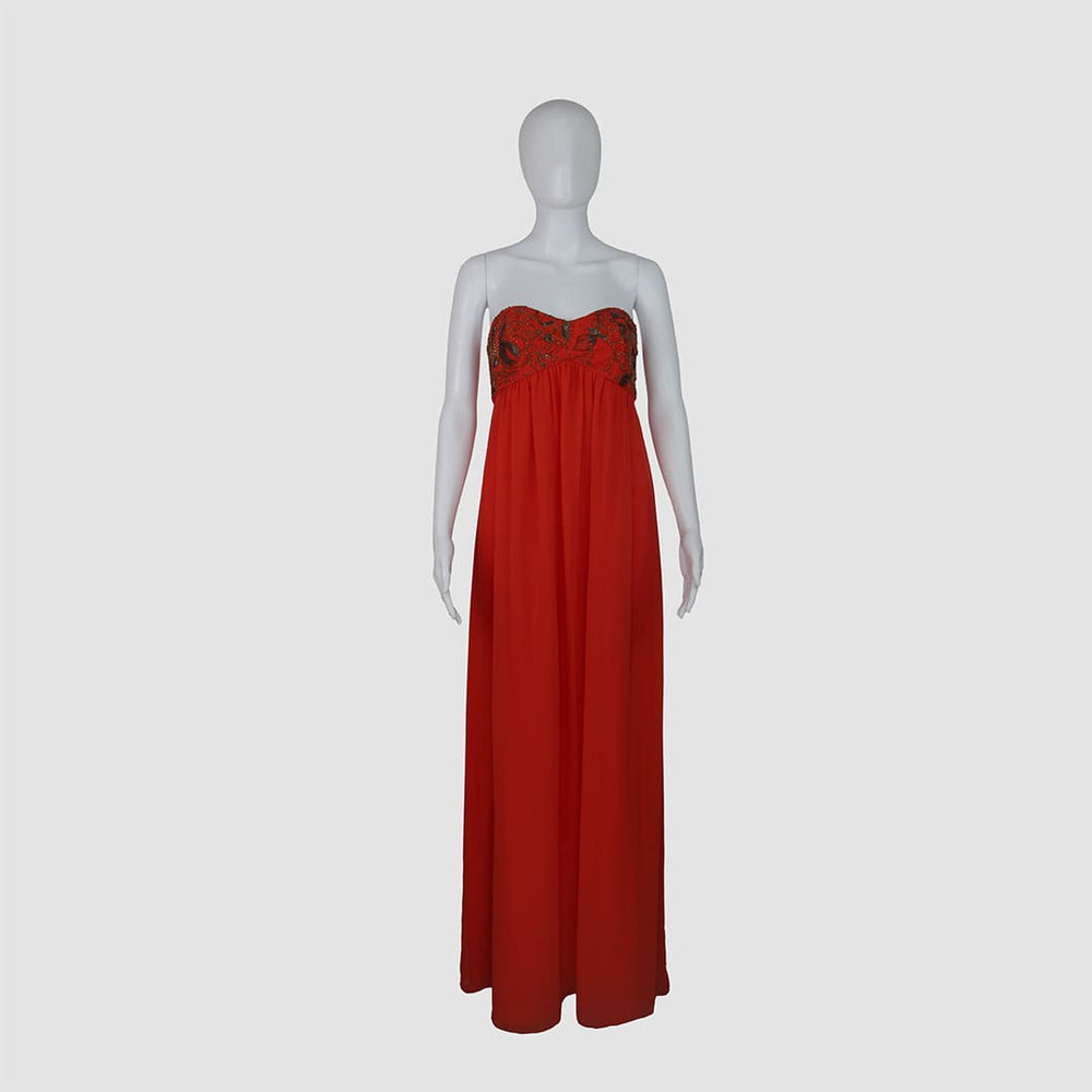 Sleeveless Embellished Maxi Dress
