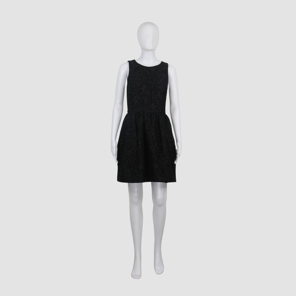 Armani Exchange Black SLeeveless Midi Dress