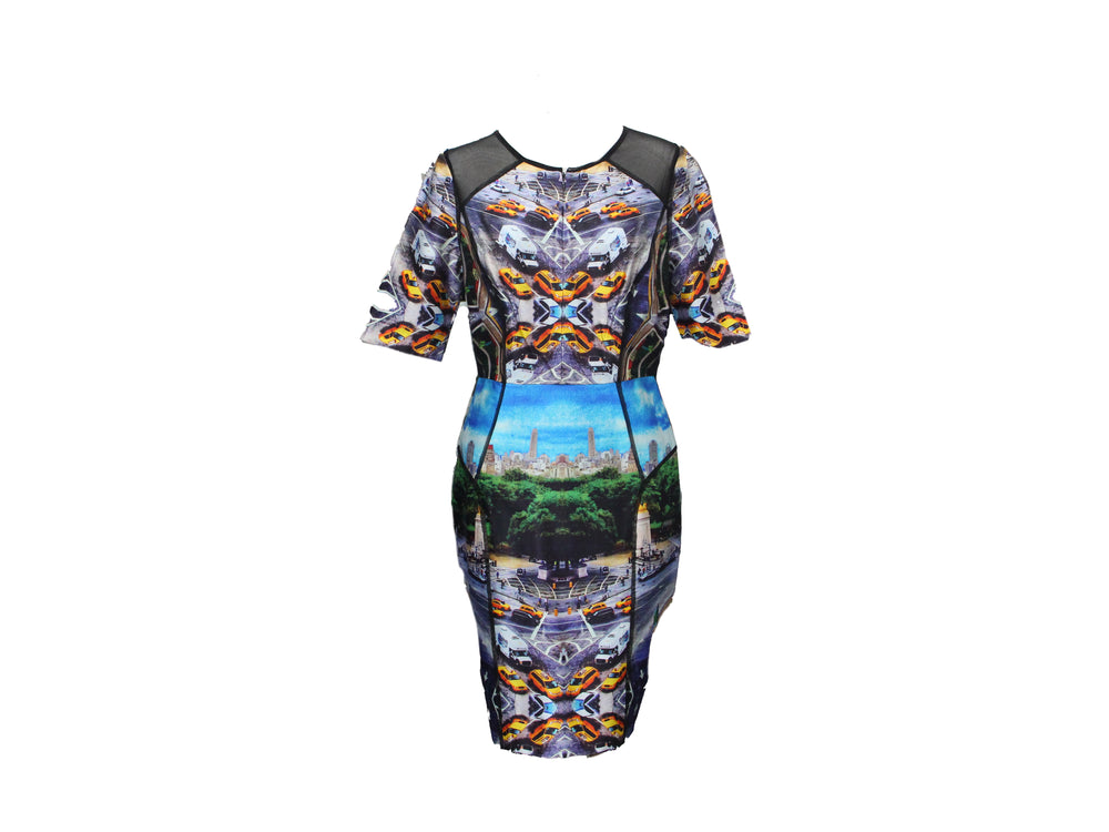Milly NYC Cityscape Print Dress