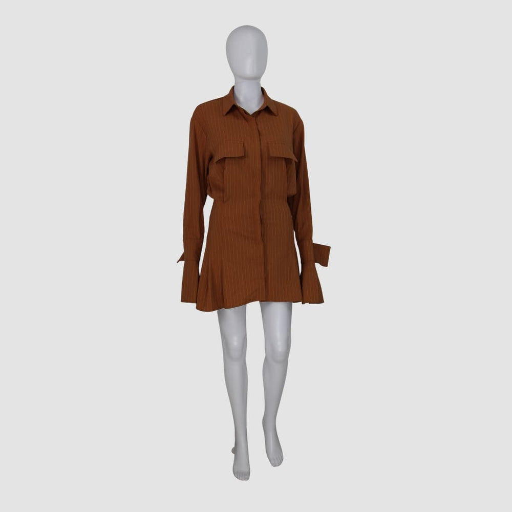 Brown Cover Girl Mini Dress