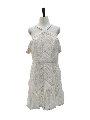 BCBGMAXAZRIA Sage Green Satin Corset Midi Dress