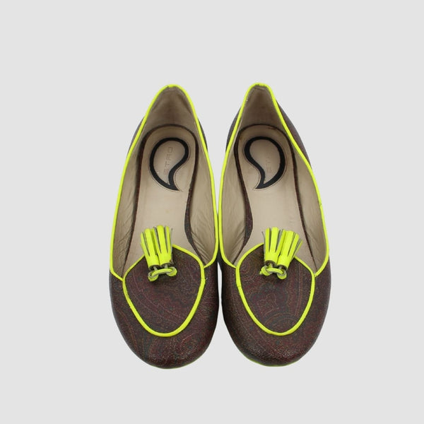 Paisley Print Ballet Flats