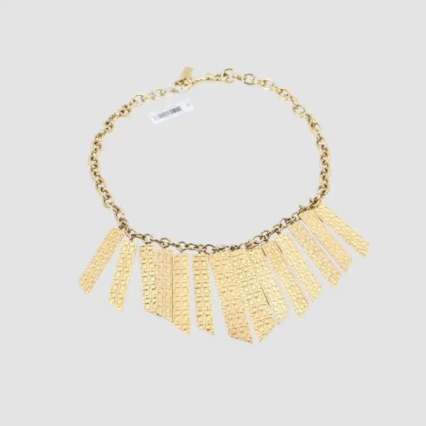 Coach Golden Designer Tribal Style Necklace 