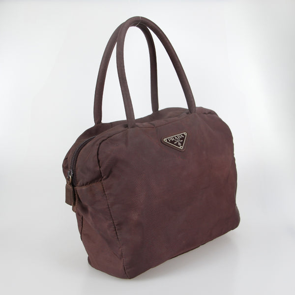 Tessuto Nylon Top Handle Bag