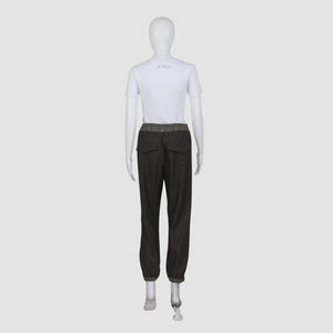 Checkered Wool Blend Pants