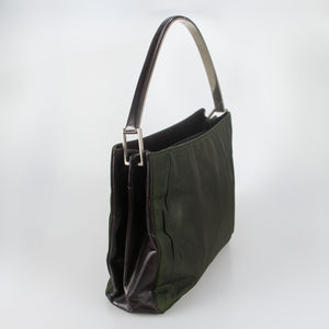 Nylon Leather Shoulder Bag