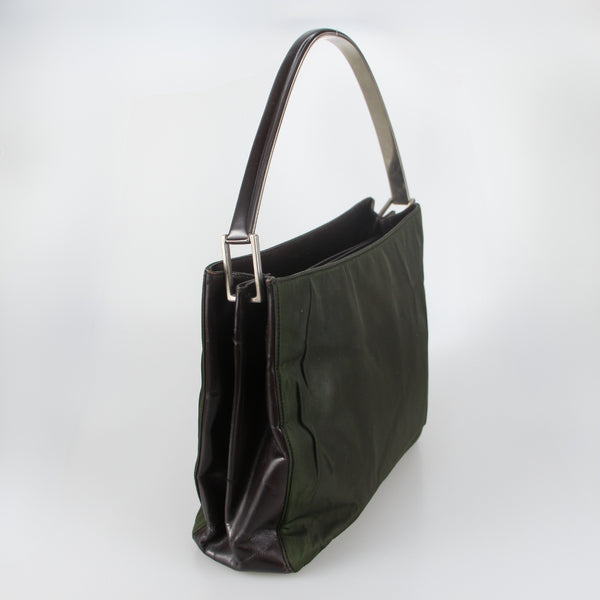 Nylon Leather Shoulder Bag