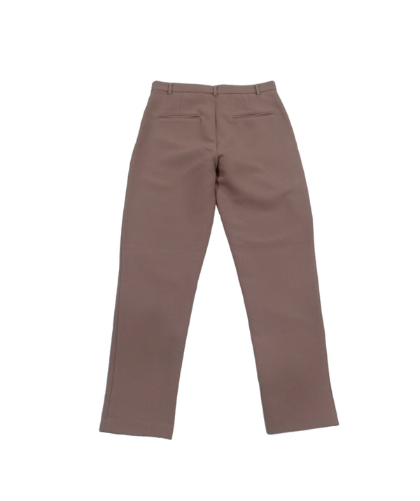 Pastel Brown Straight Cut Trousers