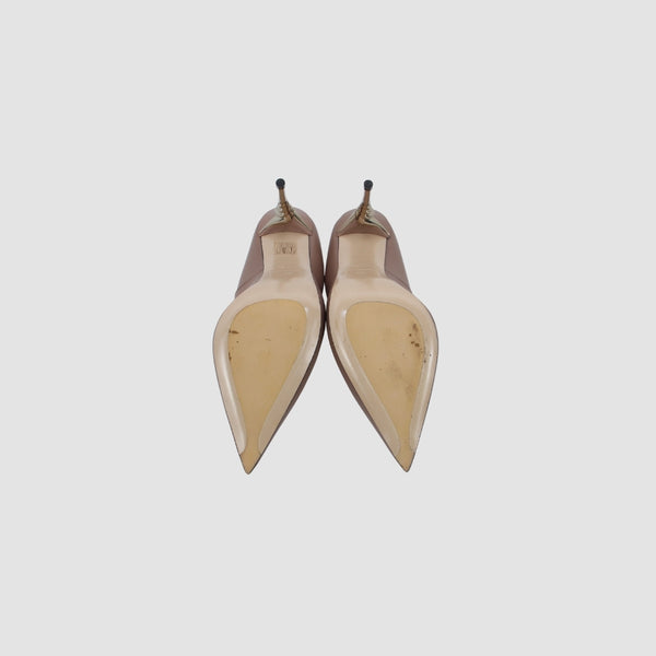 Leather Spiral Heel