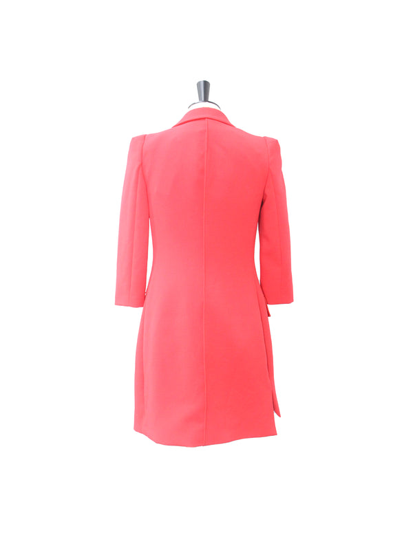 Elisabetta Franchi Red Double-Breasted Blazer Dress