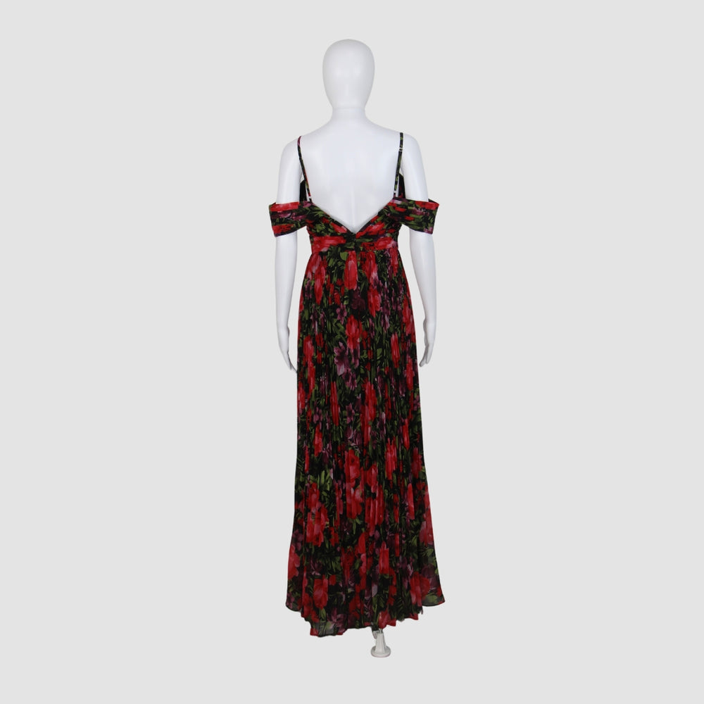 Floral Print Sleeveless Maxi Dress