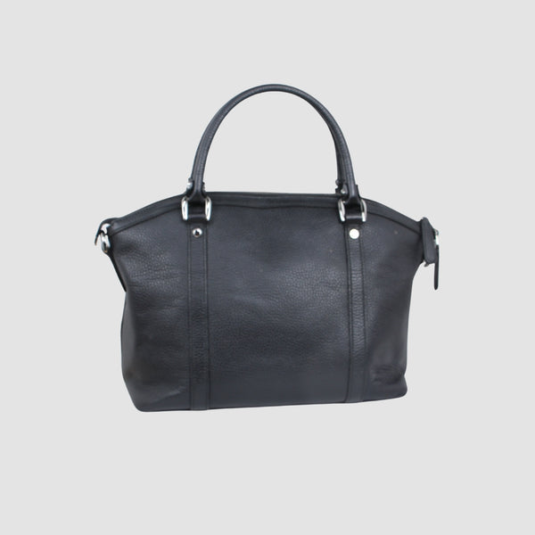 Leather GG Charm Dome Satchel