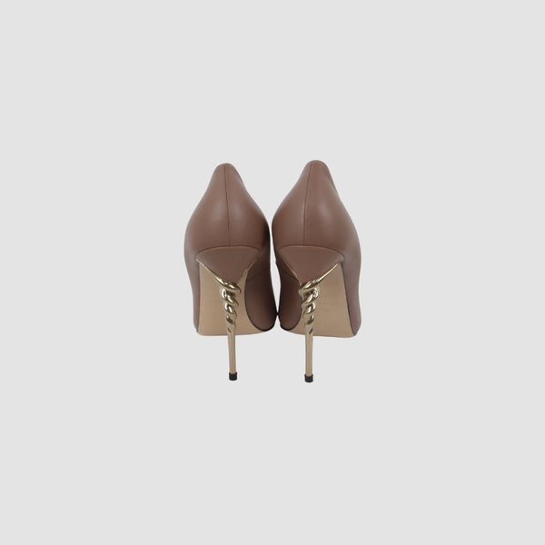 Leather Spiral Heel
