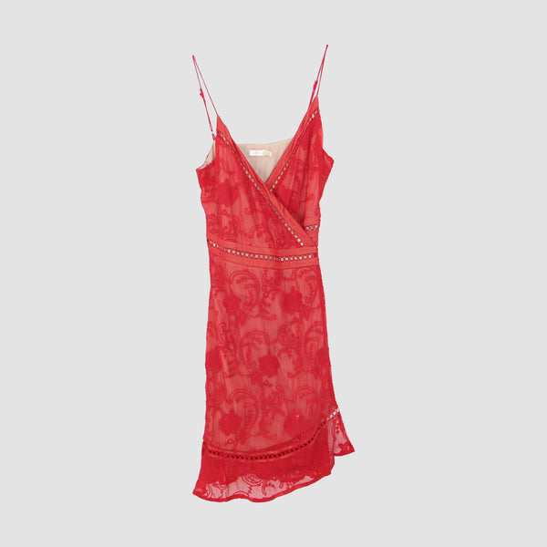 Sleeveless Wrap Mini Dress