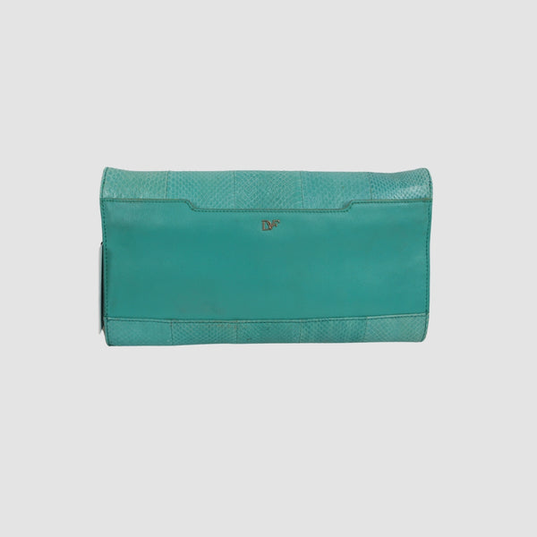 Python Leather Carolina Lips Shoulder Bag