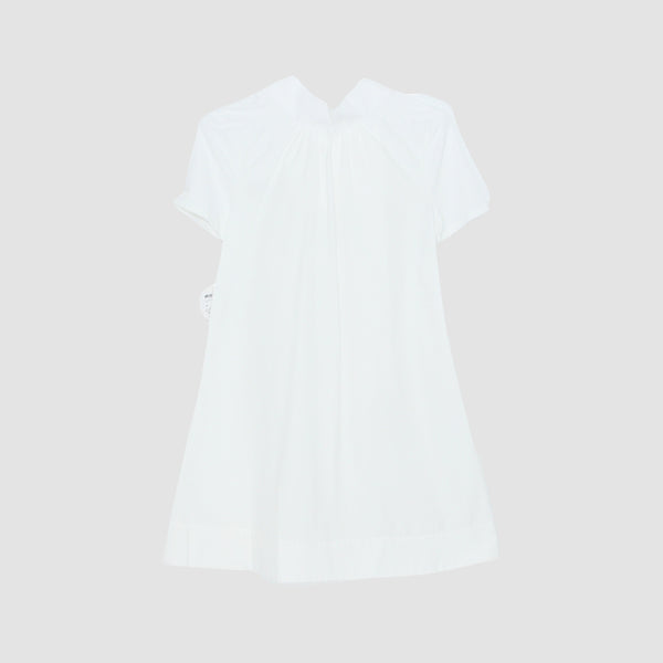 White Cap Sleeve Halter Neck Mini Dress