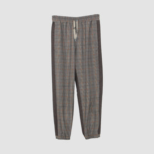 Checkered Wool Blend Pants
