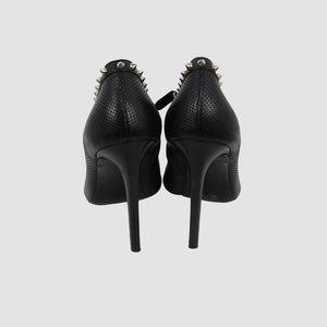 Leather Bonnie Peep Toe Pumps