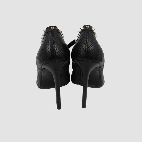 Leather Bonnie Peep Toe Pumps