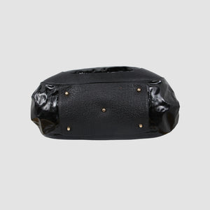 Two Tone Patent Leather Shoulder Bag
