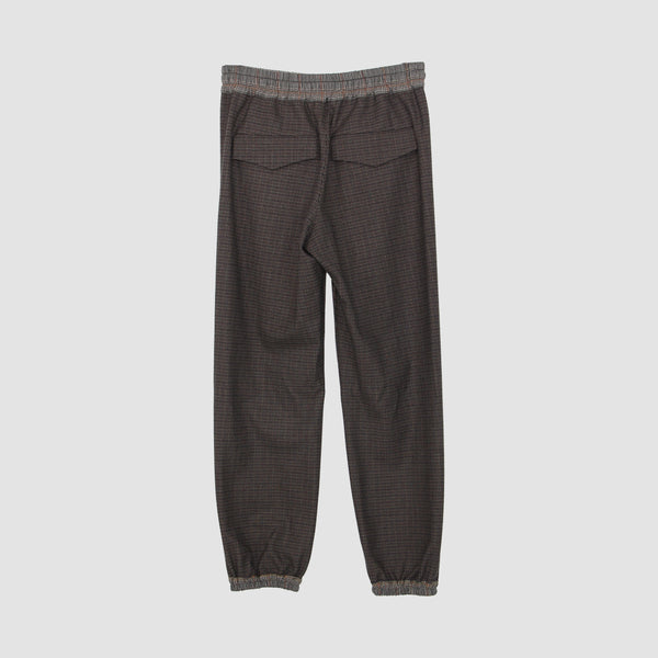 Checkered Wool Blend Pants