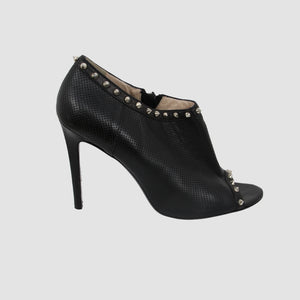 Leather Bonnie Peep Toe Pumps