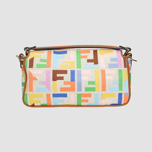 Kuban Canvas Vitello King FF Embroidered Baguette Grezzo