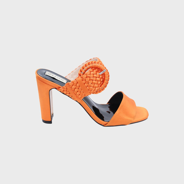 Orange High Heels Sandals