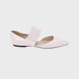 Light Pink Leather Pumps Shoes