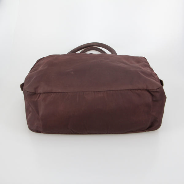 Tessuto Nylon Top Handle Bag