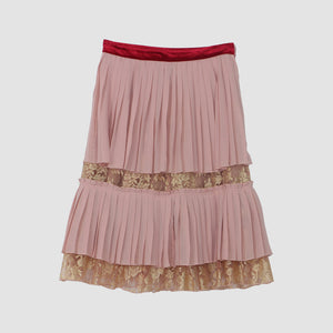 Endless Rose Pale Pink Red Waste Line Skirt