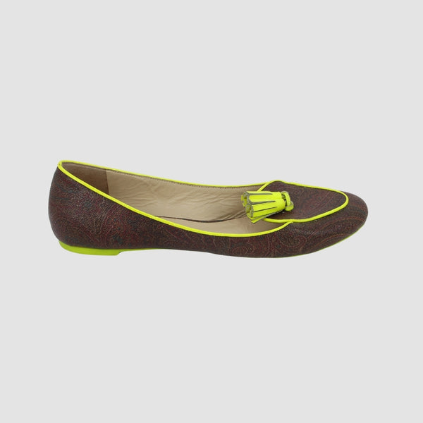 Paisley Print Ballet Flats