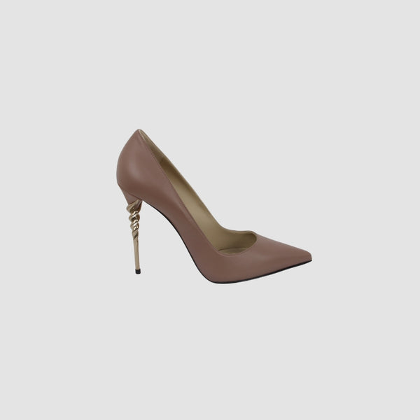 Leather Spiral Heel