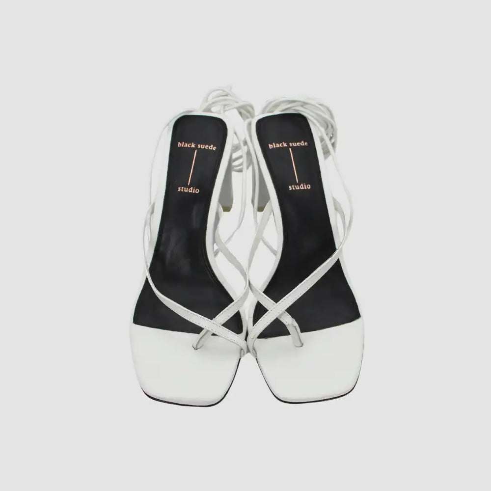 White Leather Sandals