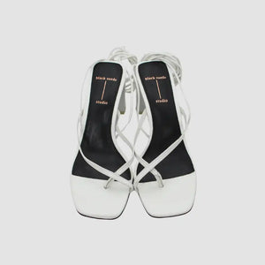 White Leather Sandals