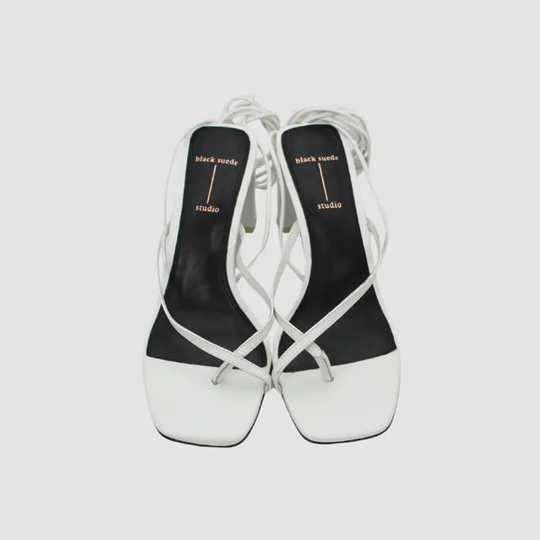 White Leather Sandals