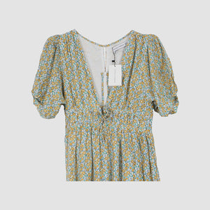 Multicolor Sonja Floral Print Midi Dress