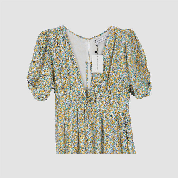 Multicolor Sonja Floral Print Midi Dress