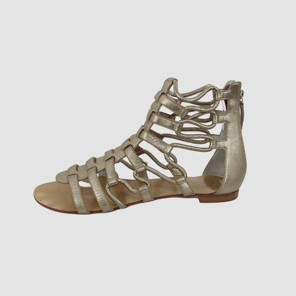Metallic Gold Gladiator Sandals