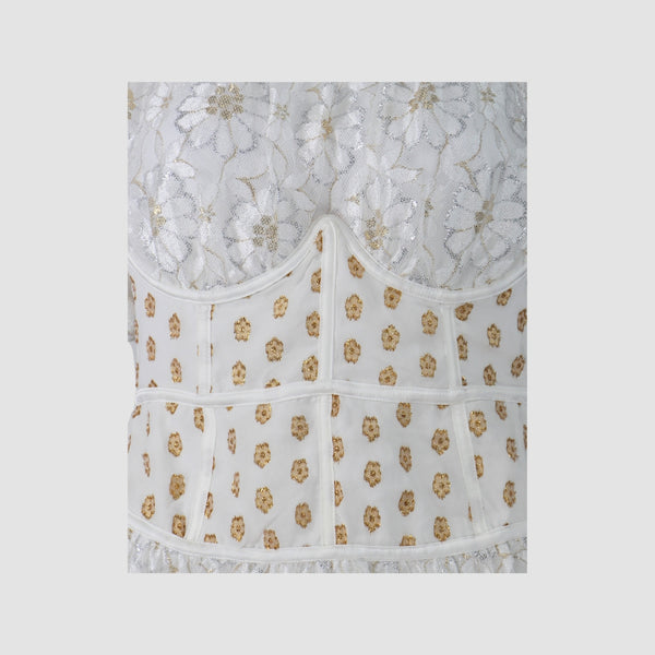 White Floral Lupita Mini Dress