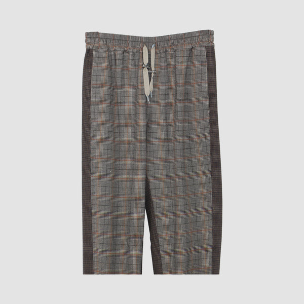 Checkered Wool Blend Pants