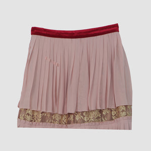 Endless Rose Pale Pink Red Waste Line Skirt