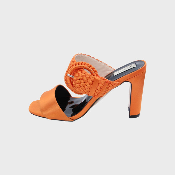 Orange High Heels Sandals