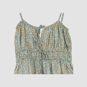 Multicolor Shivka Sabinosa Floral Print Mini Dress