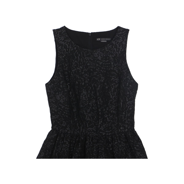 Armani Exchange Black SLeeveless Midi Dress