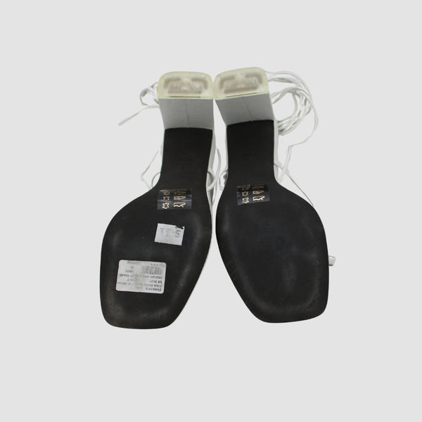 White Leather Sandals