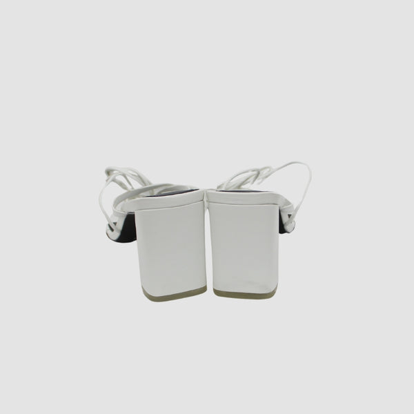 White Leather Sandals